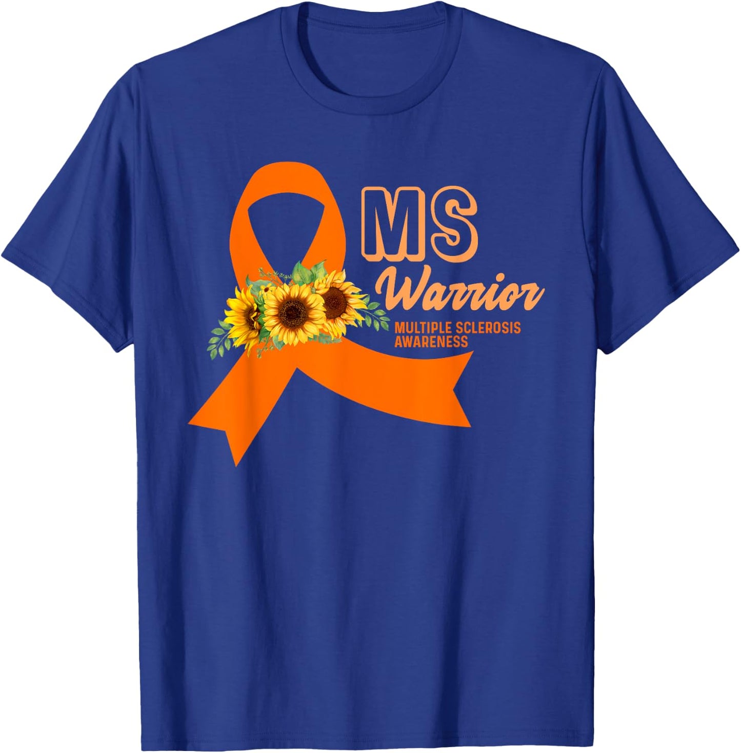 MS Warrior Awareness - MS Awareness T-Shirt - T-Shirt | Royal