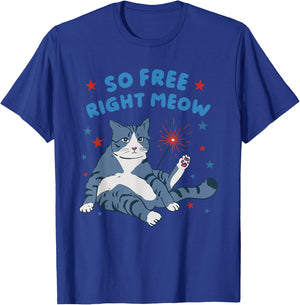 So Free Right Meow T-Shirt - T-Shirt | Royal