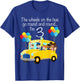 The Wheels On The Bus 3rd Birthday 3 Years Old Yellow Bus T-Shirt - T-Shirt | Royal