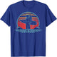 Astronaut Surfer Beach Sunset Retro Vintage Spaceman Surfing T-Shirt - T-Shirt | Royal