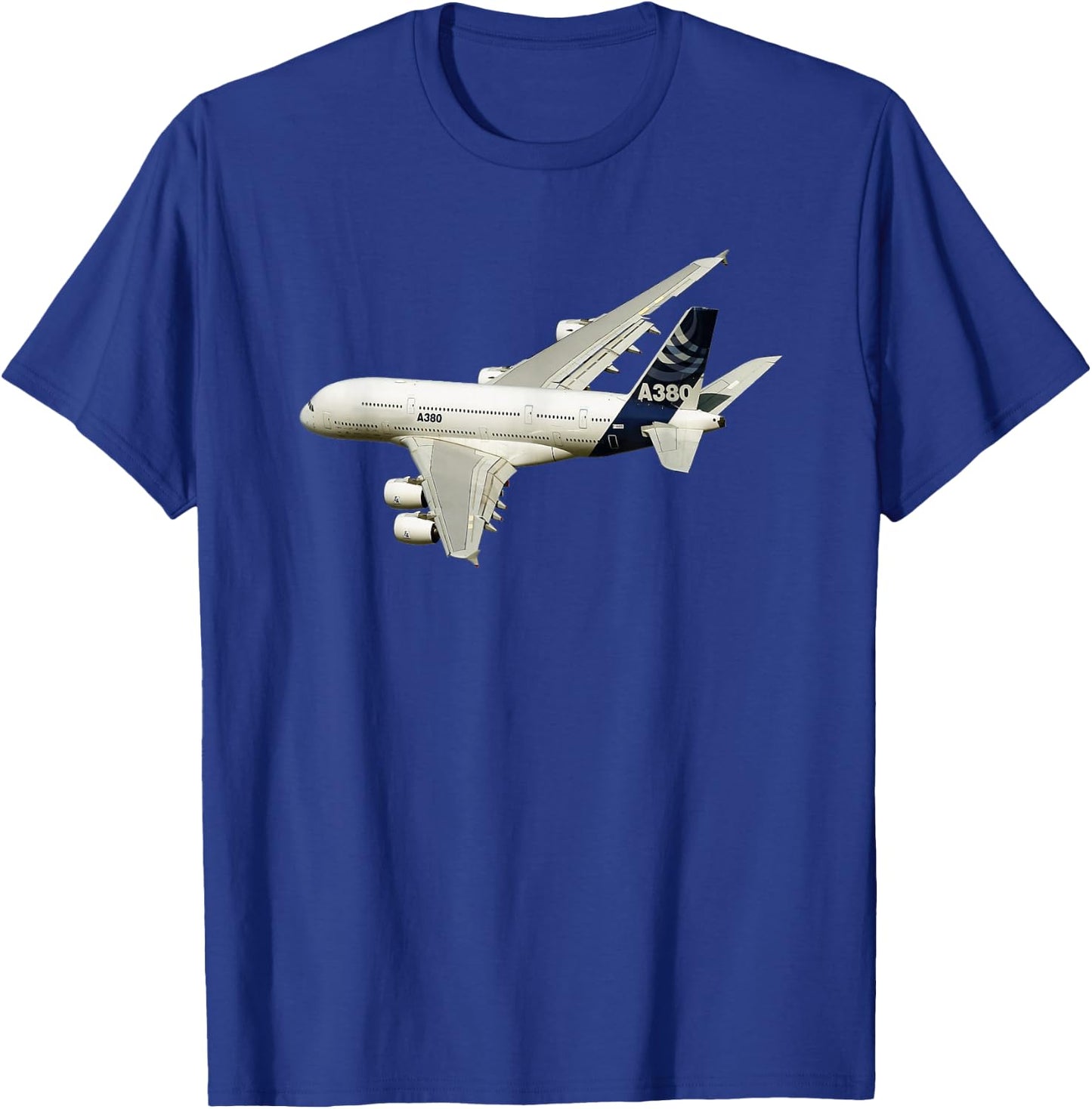 A380 Airline Jet Aeroplane T-Shirt - T-Shirt | Royal