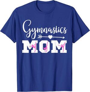 Gymnastics Mom Cute Gymnast Parent Proud Gymnast Mother T-Shirt - T-Shirt | Royal