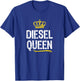 Diesel Queen Women Girls Trucker Truck Driver Funny Gift T-Shirt - T-Shirt | Royal