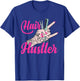 Hair Boss Hairstylist Hairdresser Scissors Hand Hair Hustler T-Shirt - T-Shirt | Royal