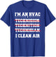 HVAC Technician Service HVACR Tech Work Mechanic Installer T-Shirt - T-Shirt | Royal