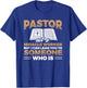 Pastor Not Miracle Worker Jesus Faith Christian T-Shirt - T-Shirt | Royal