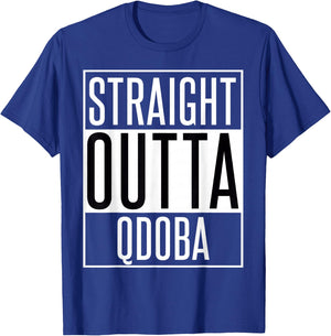 Straight Outta Qdoba T-Shirt - T-Shirt | Royal