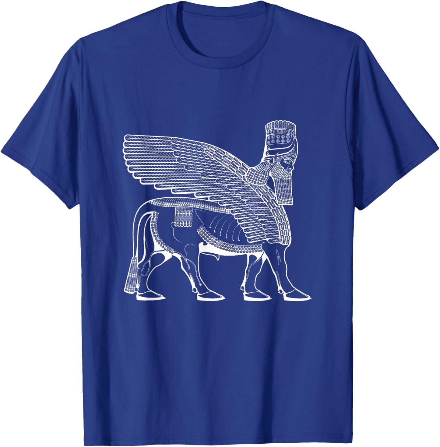 Lamassu Assyrian / White Lamassu T-Shirt - T-Shirt | Royal
