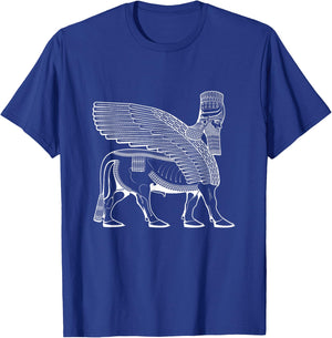 Lamassu Assyrian / White Lamassu T-Shirt - T-Shirt | Royal