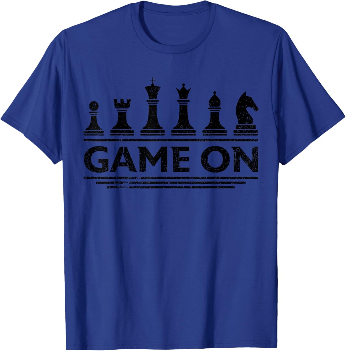 Game On Chess Pieces Funny Board Game Themed Gift Men Kids Small T-Shirt - T-Shirt | Royal