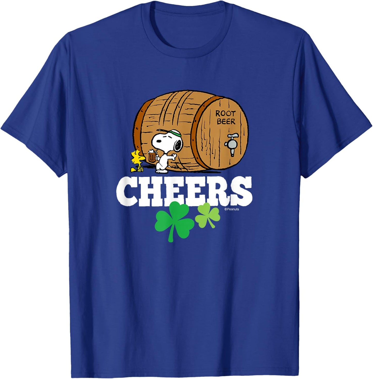 Peanuts - St.Patricks - Cheers To Root Beer T-Shirt - T-Shirt | Royal
