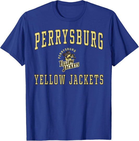 Perrysburg High School Yellow Jackets C1 T-Shirt - T-Shirt | Royal