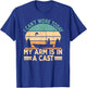 I Can't Work Today My Arm Is In A Cast Funny Fishing Fish T-Shirt - T-Shirt | Royal