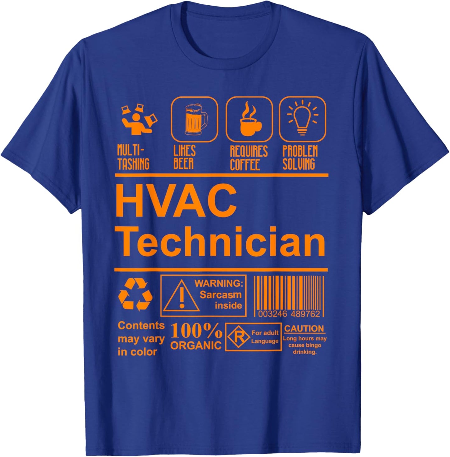 HVAC Technician | Cute Maintenance HVAC Gift T-Shirt - T-Shirt | Royal