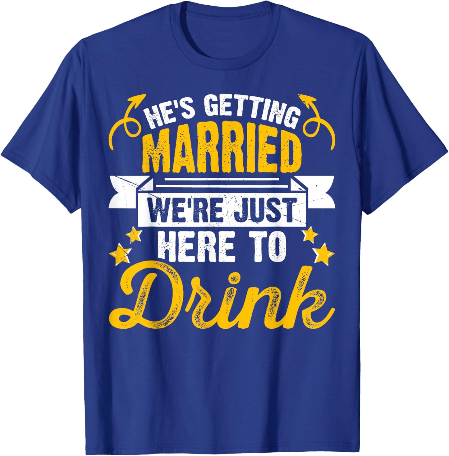 Funny Bride Groom Wedding Bachelor Bachelorette Party T-Shirt - T-Shirt | Royal