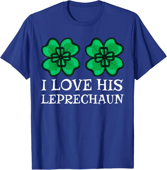 I Love His Leprechaun Irish St Patricks Day Couple Matching T-Shirt - T-Shirt | Royal