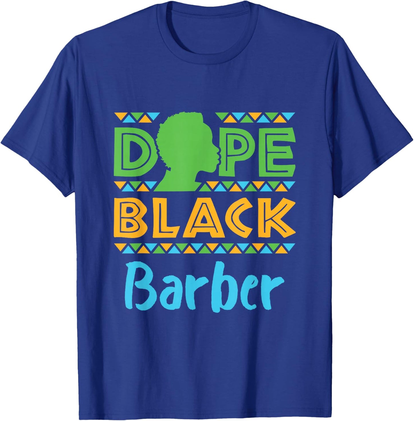 Dope Black Barber African American T-Shirt - T-Shirt | Royal