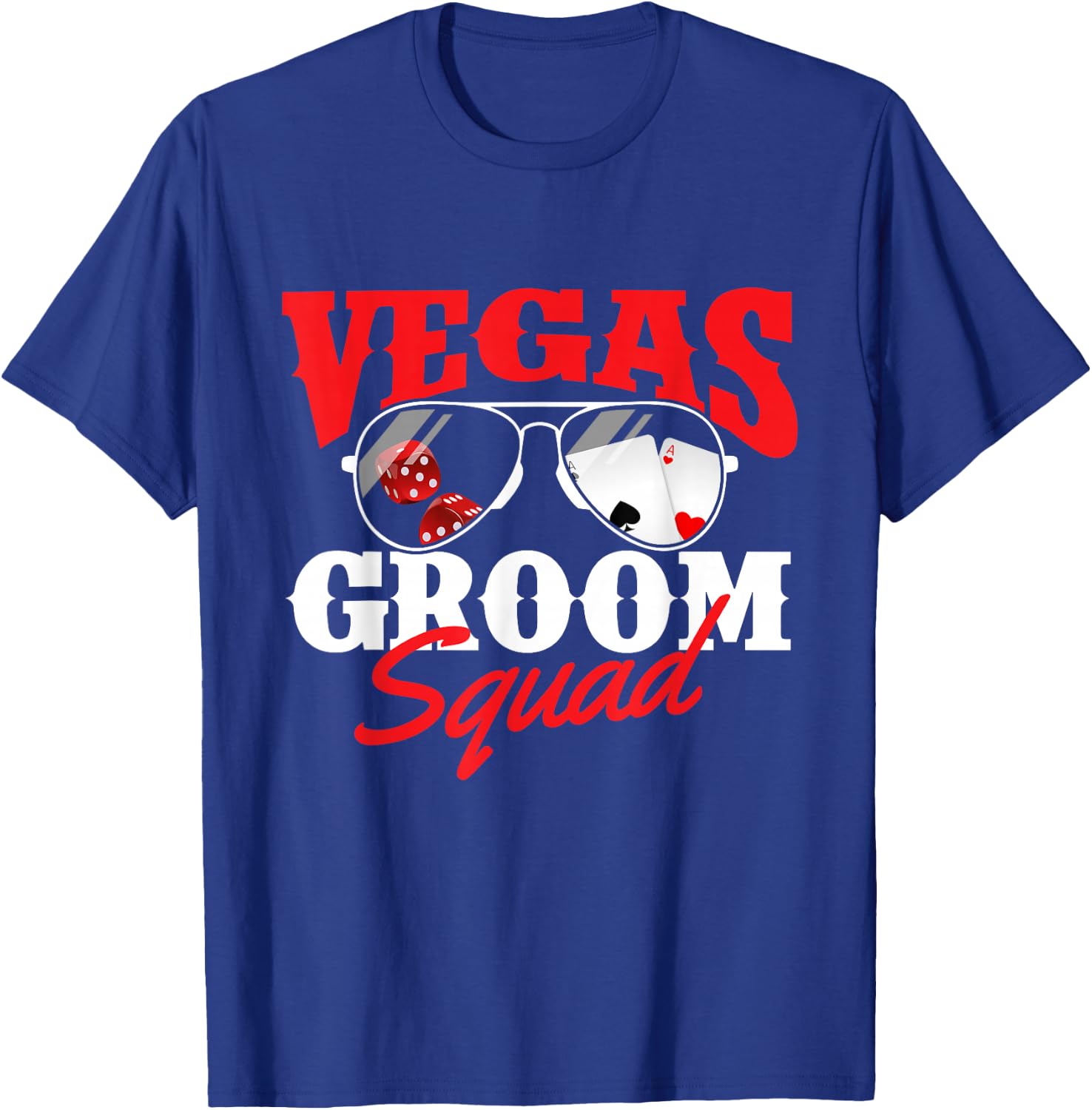 Vegas Groom Squad - Bachelor Party Groomsmen Stag Party T-Shirt - T-Shirt | Royal
