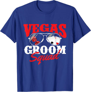 Vegas Groom Squad - Bachelor Party Groomsmen Stag Party T-Shirt - T-Shirt | Royal