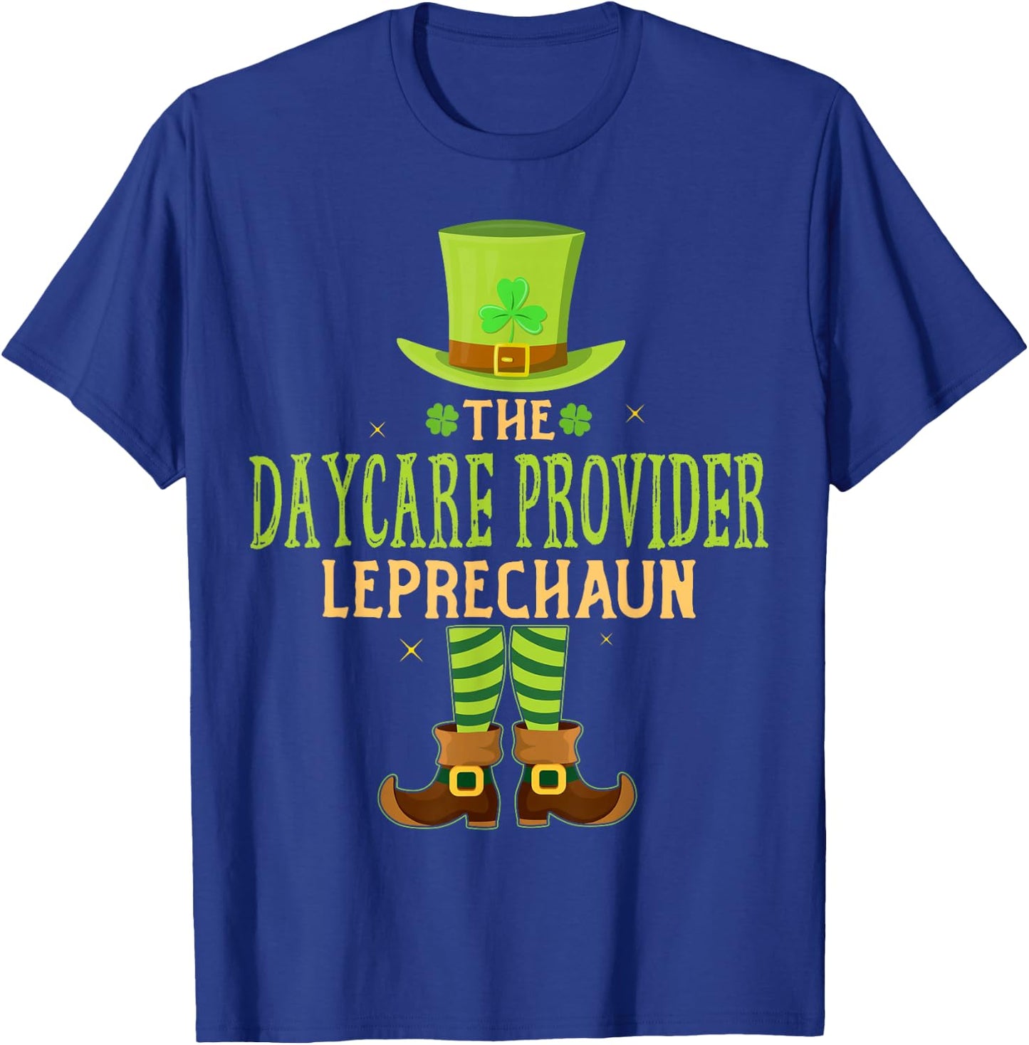 The Daycare Provider Leprechaun Matching St Patricks Day T-Shirt - T-Shirt | Royal