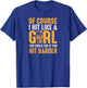 Of Course I Hit Like A Girl You Could Too If You Hit Harder T-Shirt - T-Shirt | Royal