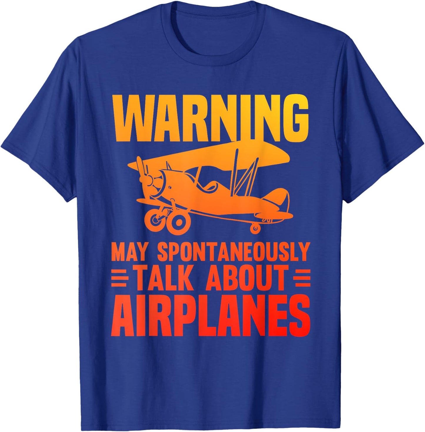 Funny Airplane Novelty Women Plane Aviation Pilot T-Shirt - T-Shirt | Royal