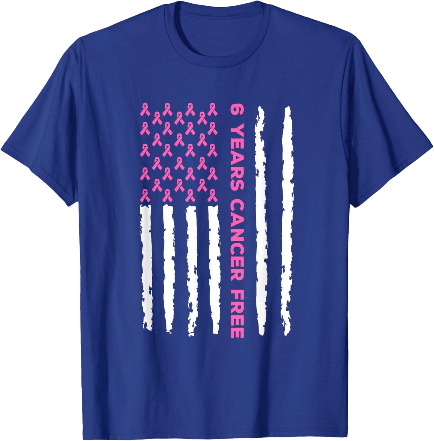 6 Years Breast Cancer Free Survivor T-Shirt - T-Shirt | Royal