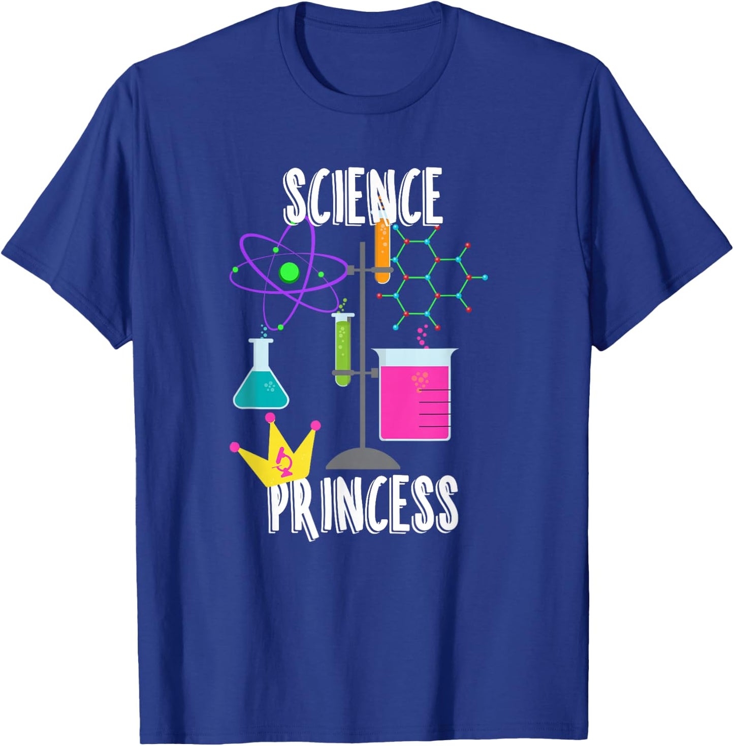 Science Princess Chemistry with Crown T-Shirt - T-Shirt | Royal