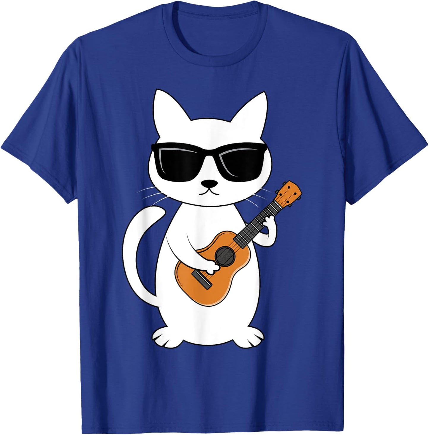 Ukulele Cat Ukulelist String Instrument T-Shirt - T-Shirt | Royal