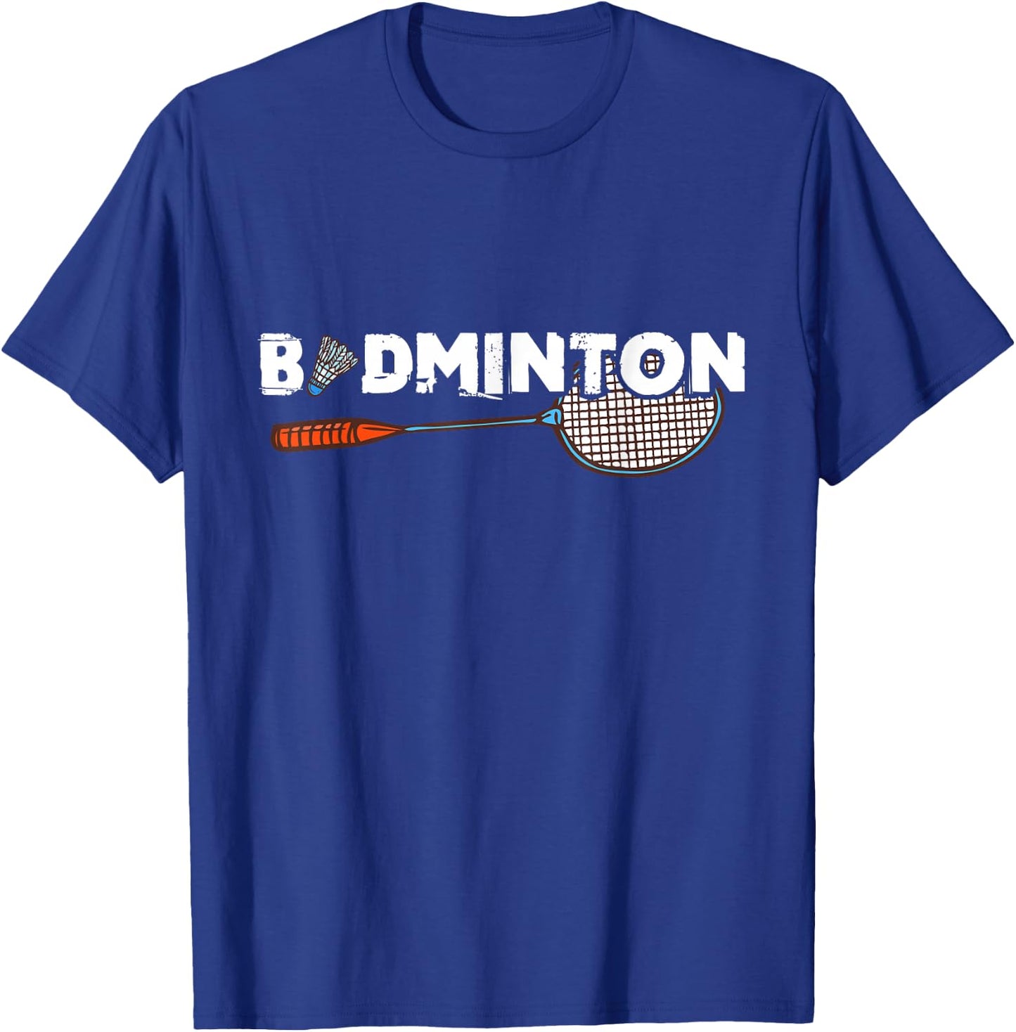 Badminton Gifts with Cute Badminton Racket & Shuttlecock T-Shirt - T-Shirt | Royal