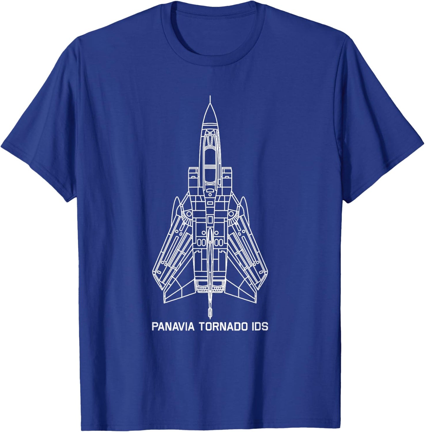 Panavia Tornado Classic Fighter Jet Plane Blueprint T-Shirt - T-Shirt | Royal