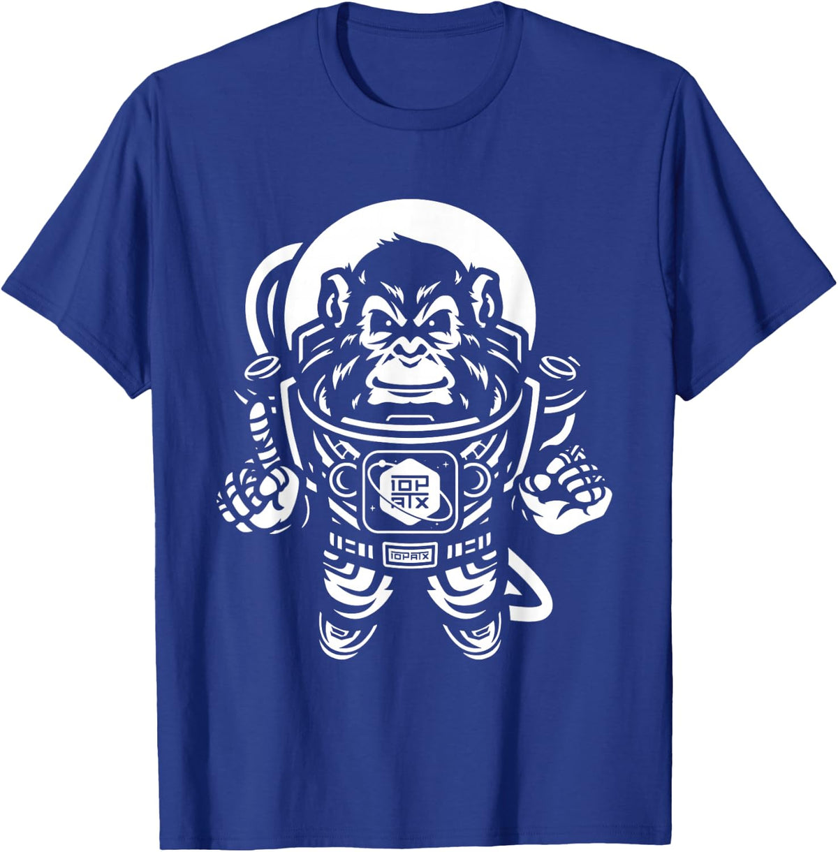 Ape Astronaut in Space - 10th Planet Austin Jiu Jitsu Shirt T-Shirt - T-Shirt | Royal