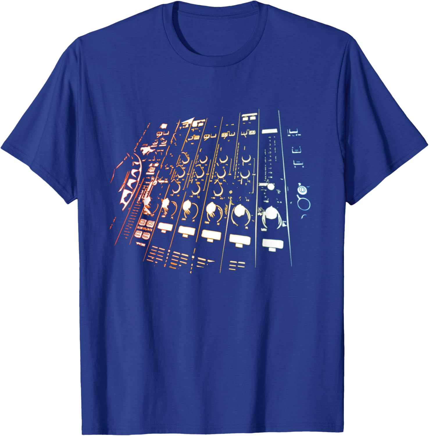 DJ Turntable Design for Disc Jockeys T-Shirt - T-Shirt | Royal