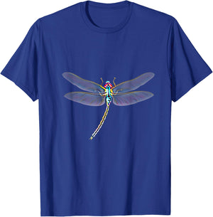 Dragonfly Insect Motif colorful Insects Wings Dragonflies T-Shirt - T-Shirt | Royal