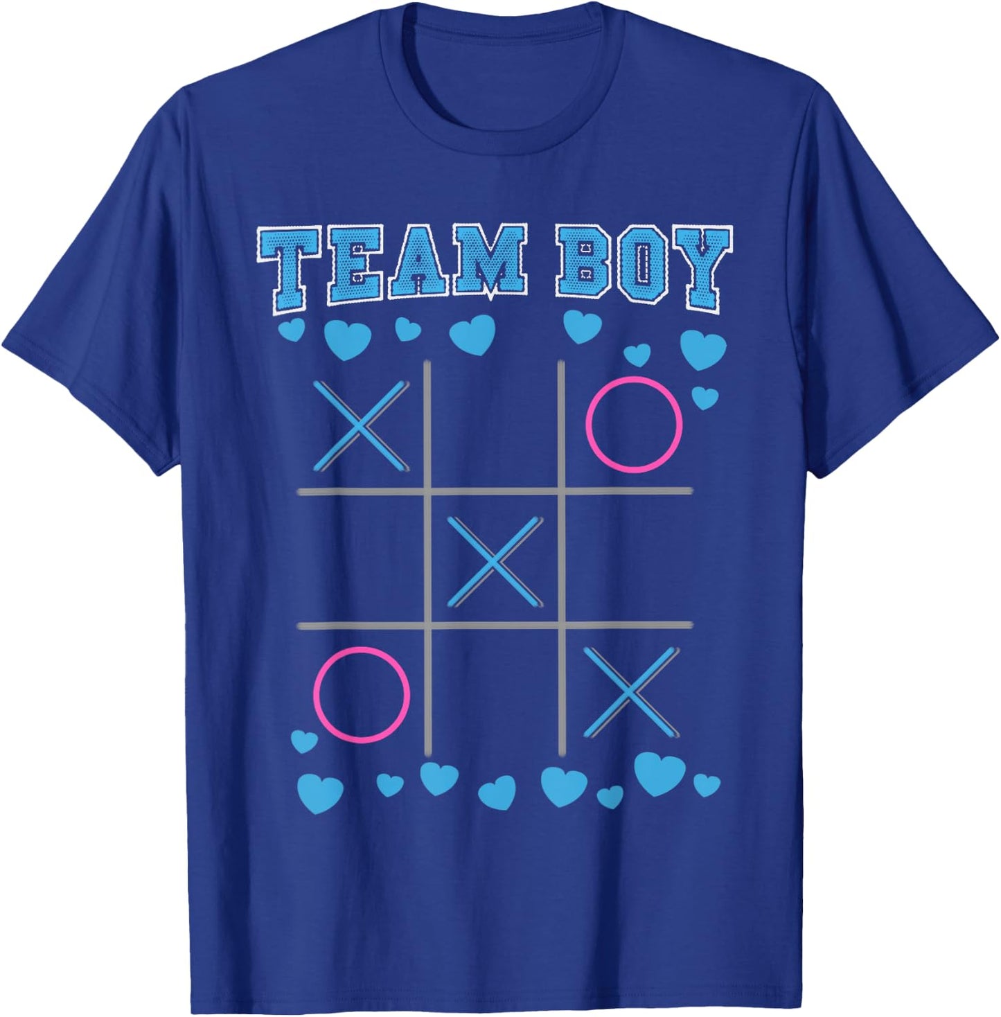 Cute Gender Reveal Baby Shower Party Team Boy Men Women Kids T-Shirt - T-Shirt | Royal