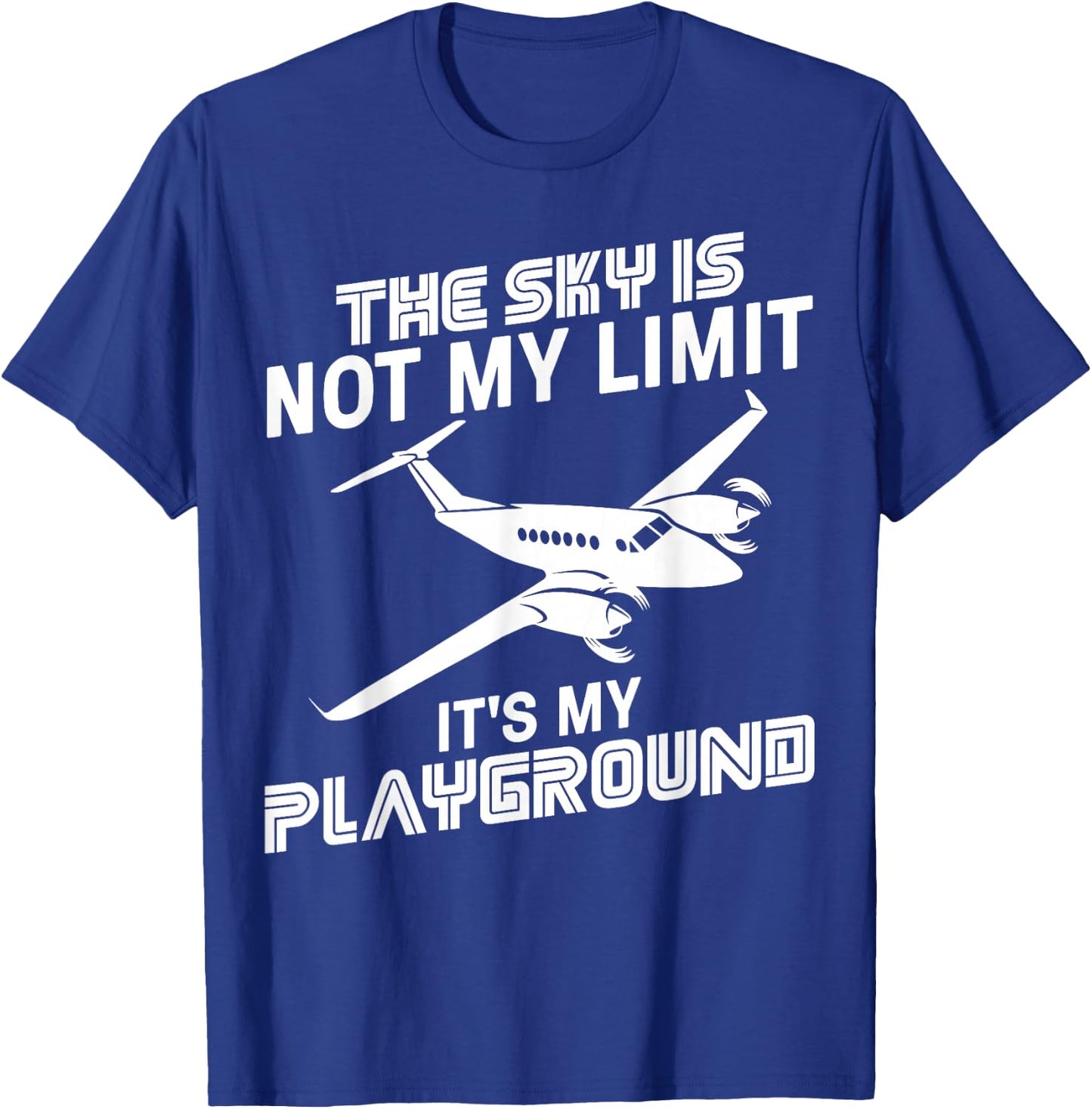 Funny Airplane Pilot Art Women Aeroplane Aircraft T-Shirt - T-Shirt | Royal