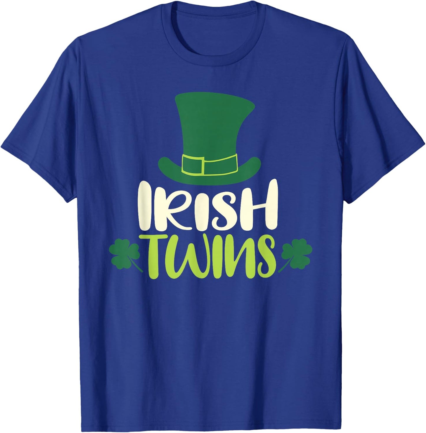 Irish Twins Funny Matching Saint Patricks Day Twins T-Shirt - T-Shirt | Royal