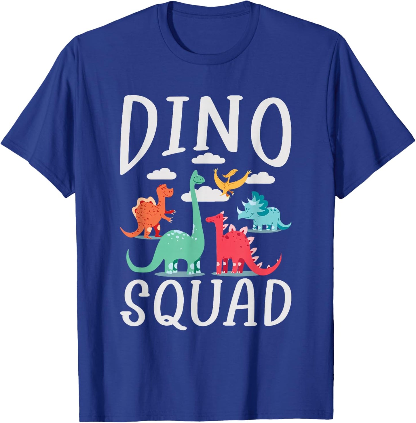 Dino Squad Fossils Dinsosaur T-Shirt - T-Shirt | Royal