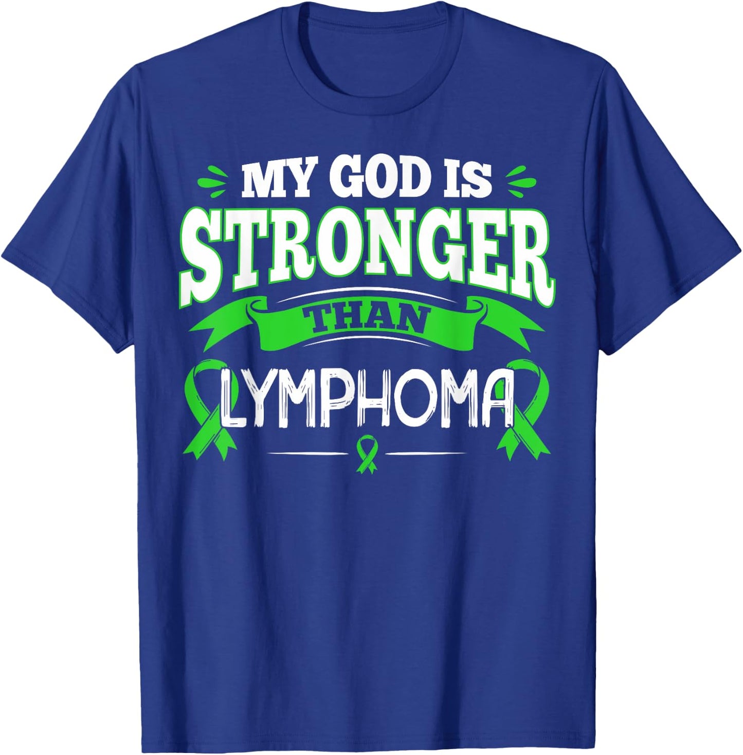 Lymphoma Awareness Gift Blood Cancer Patients T-Shirt - T-Shirt | Royal