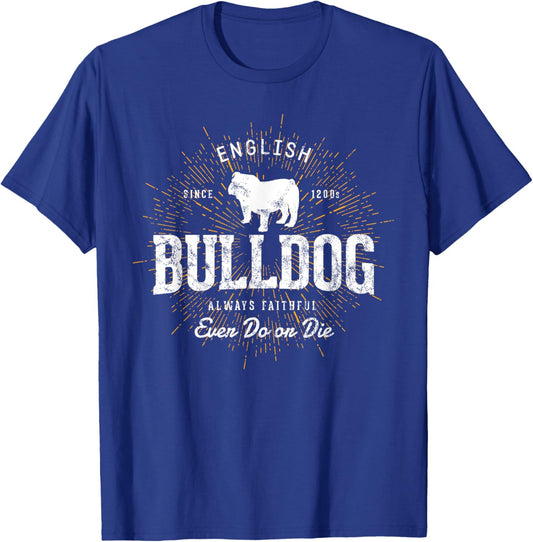 Vintage Style Retro Bulldog Men Women Kids T-Shirt - T-Shirt | Royal