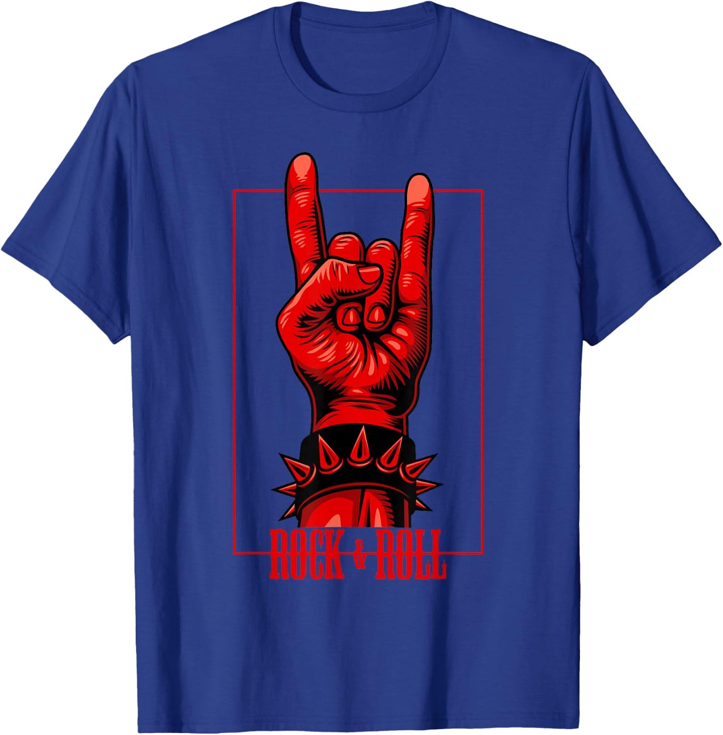 Rock & Roll Devil Greetings Rocker Concert T-Shirt - T-Shirt | Royal
