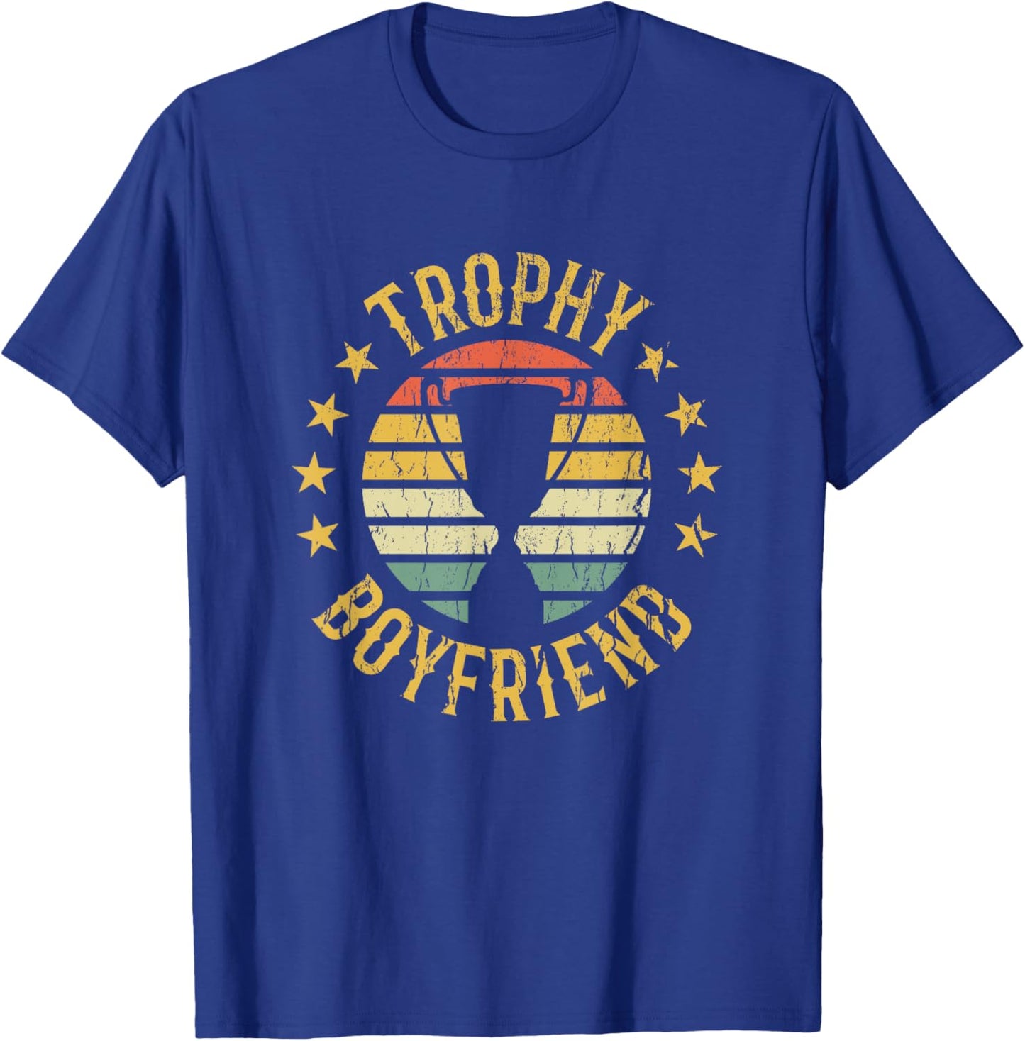 Trophy Boyfriend Retro Clothes Gift Girlfriend Valentine , Black, Small T-Shirt - T-Shirt | Royal