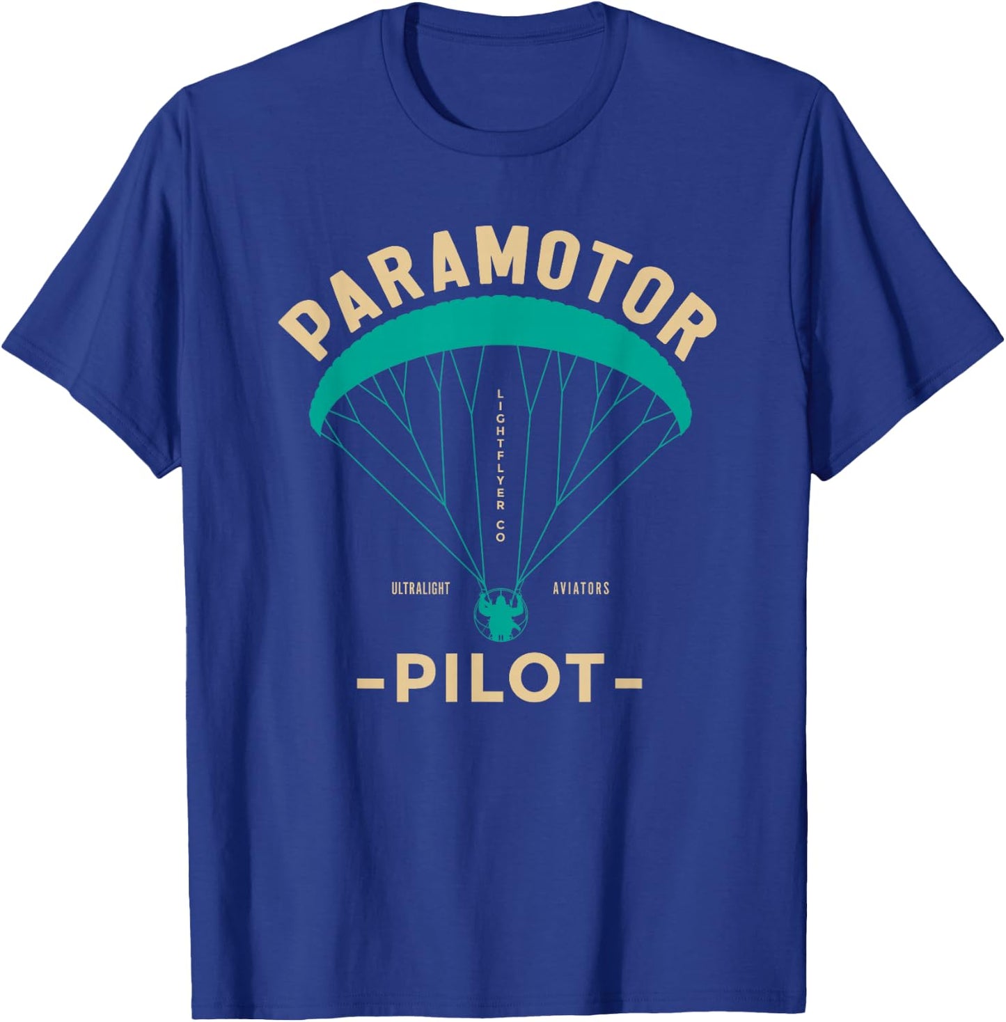 Paramotor Pilot - Powered Paragliding T-Shirt - T-Shirt | Royal