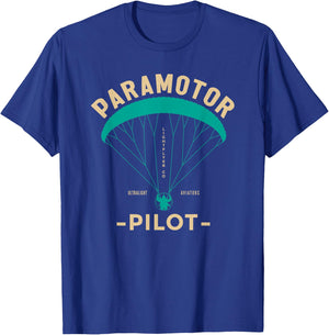 Paramotor Pilot - Powered Paragliding T-Shirt - T-Shirt | Royal