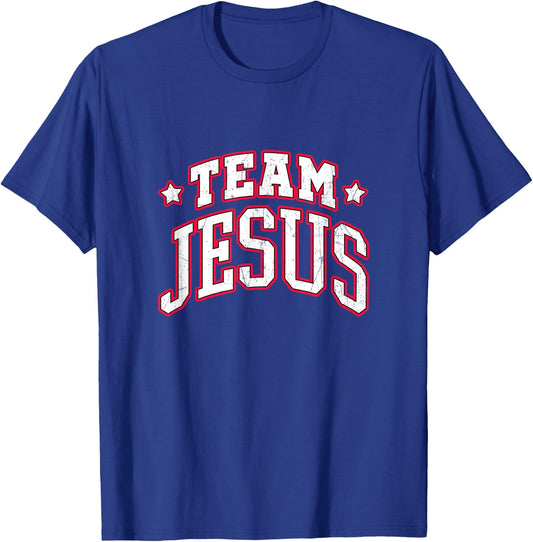 Team Jesus. Christian Statement T-Shirt - T-Shirt | Royal