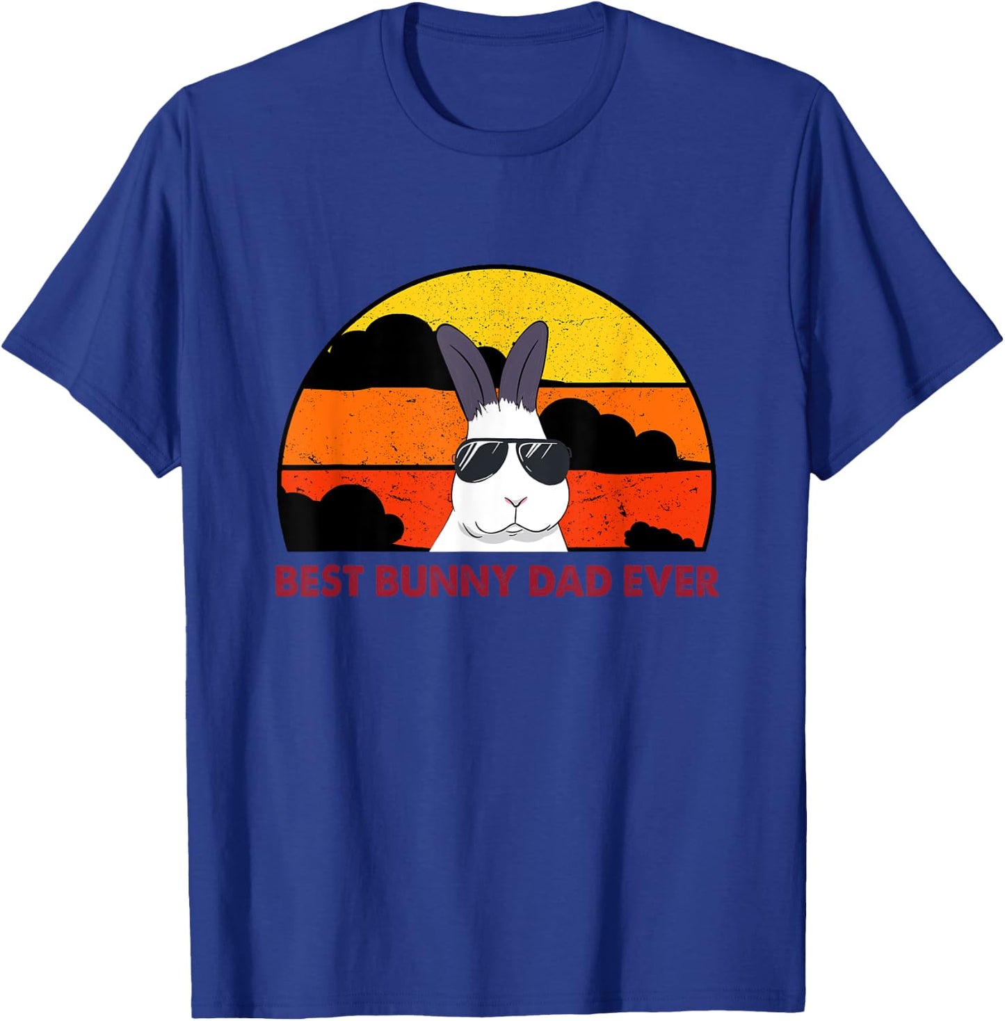 Best Bunny Dad Ever Rabbit Jumper - Dad T-Shirt - T-Shirt | Royal