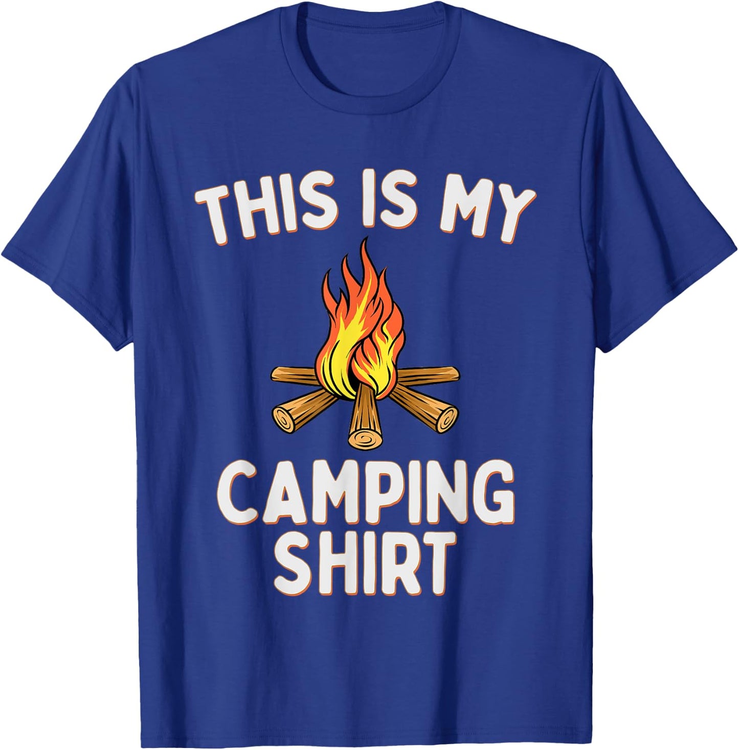 This Is My Camping Pajama Shirt Campfires T-Shirt - T-Shirt | Royal