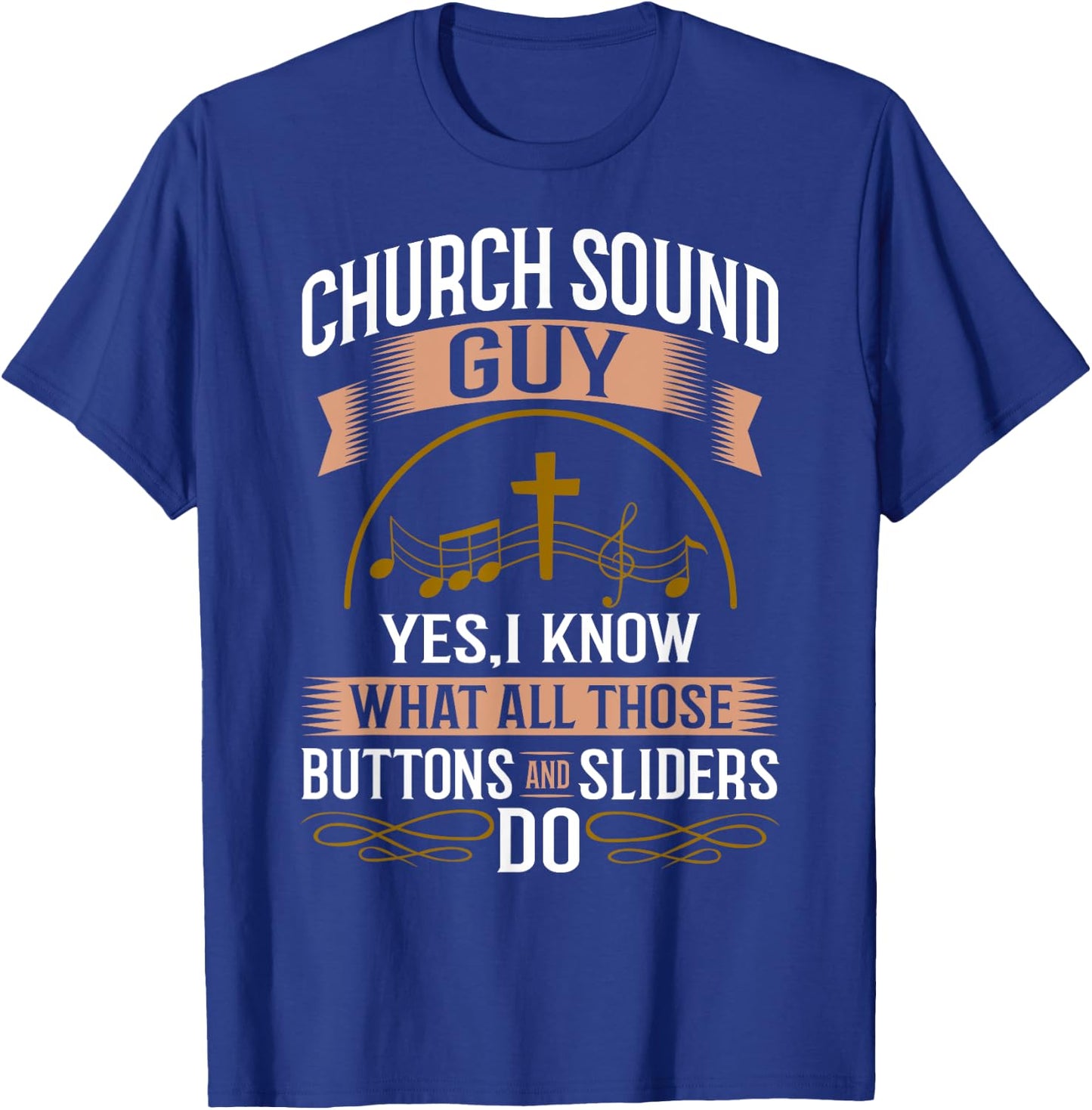 Church Sound Engineer Audio System Music Christian T-Shirt - T-Shirt | Royal