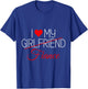 I love my girlfriend/fiance Matching Couples Outfits T-Shirt - T-Shirt | Royal