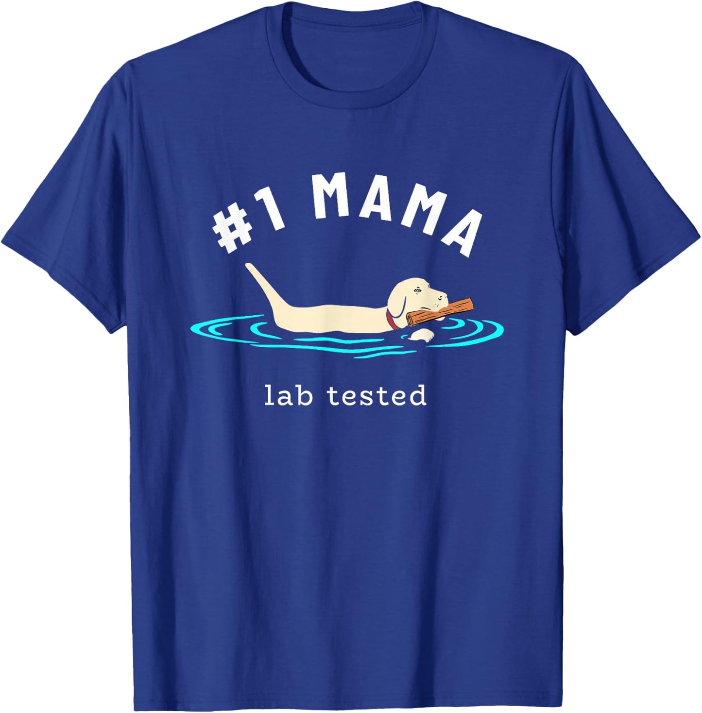 Lab Mom Yellow Labrador Retriever - Lab Dog Lover Women Girls Kids T-Shirt - T-Shirt | Royal